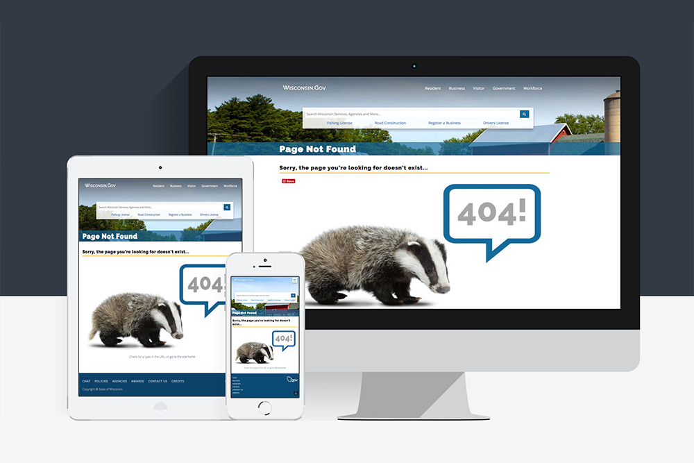 Wisconsin.gov 404 Page