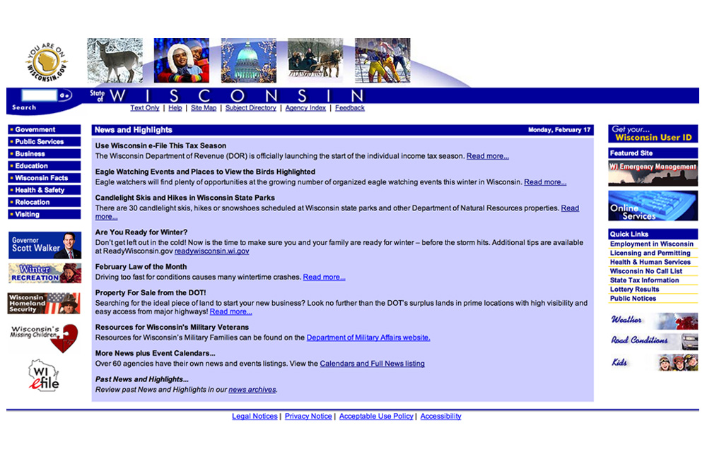 Wisconsin.gov Old Logo